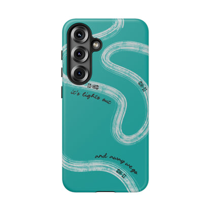 Mercedes F1 Phone Case Painted "its lights out and away we go", Trendy F1 Gift, Formula 1 Gift, Cute F1 Phone Case