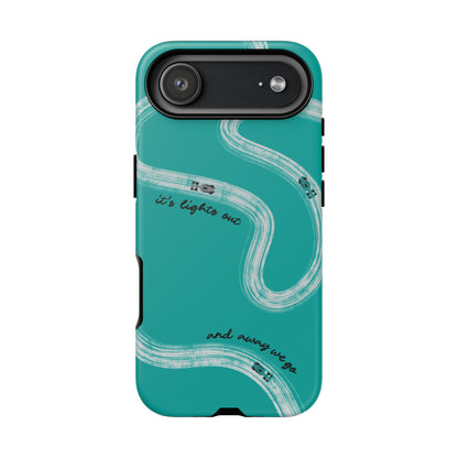 Mercedes F1 Phone Case Painted "its lights out and away we go", Trendy F1 Gift, Formula 1 Gift, Cute F1 Phone Case