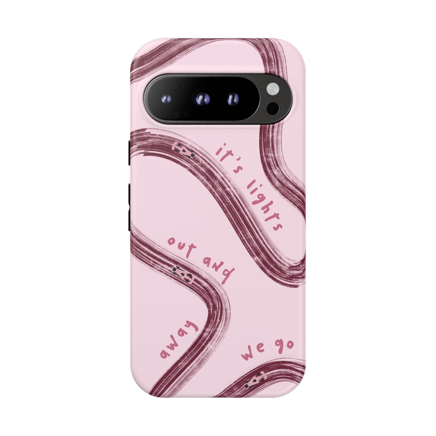 Pink Lights Out F1 Phone Case Design, Trendy F1 Gift, Formula 1 Gift, Cute F1 Phone Case, Unique Formula One Phone Case