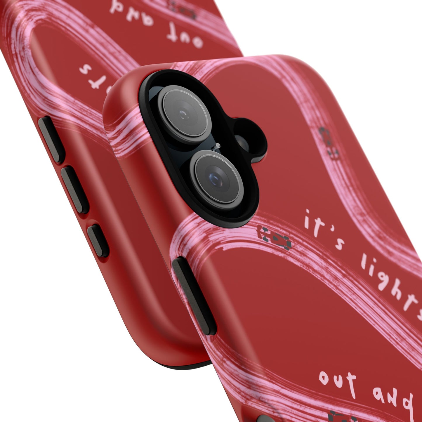 Red and Pink Lights Out F1 Phone Case Design, Trendy F1 Gift, Formula 1 Gift, Cute F1 Phone Case, Unique Formula One Phone Case