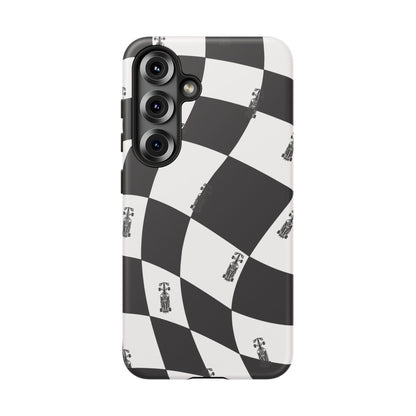 F1 Phone Case Black and White Checkered Design, Trendy F1 Gift, Formula 1 Gift, Cute F1 Phone Case, Unique Formula One Phone Case