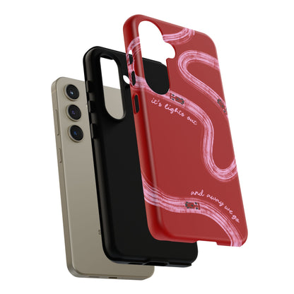 Red and Pink Lights Out F1 Phone Case Design, Trendy F1 Gift, Formula 1 Gift, Cute F1 Phone Case, Unique Formula One Phone Case