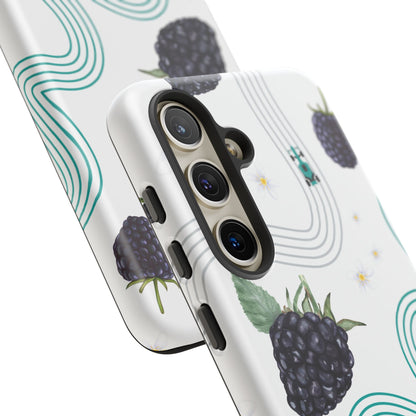 F1 Mercedes and Blackberries Phone Case , Trendy F1 Gift, Formula 1 Gift, Cute Fruit F1 Phone Case, Unique Phone Case