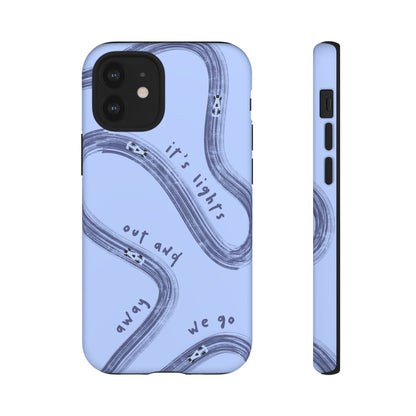 Blue Lights Out F1 Phone Case Design, Trendy F1 Gift, Formula 1 Gift, Cute F1 Phone Case, Unique Formula One Phone Case