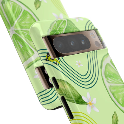Green F1 Aston Martin and Lime Phone Case, Trendy F1 Gift, Formula 1 Gift, Cute Fruit F1 Phone Case, Unique Phone Case