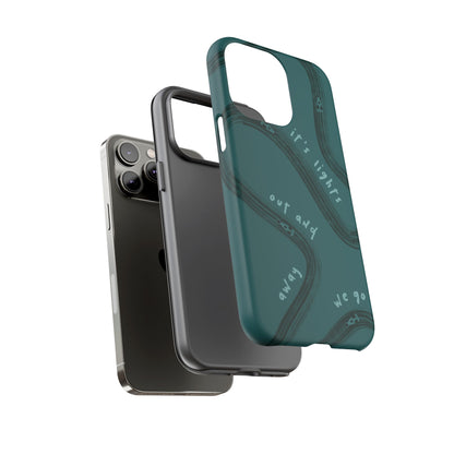 Teal Lights Out F1 Phone Case Design, Trendy F1 Gift, Formula 1 Gift, Cute F1 Phone Case, Unique Formula One Phone Case