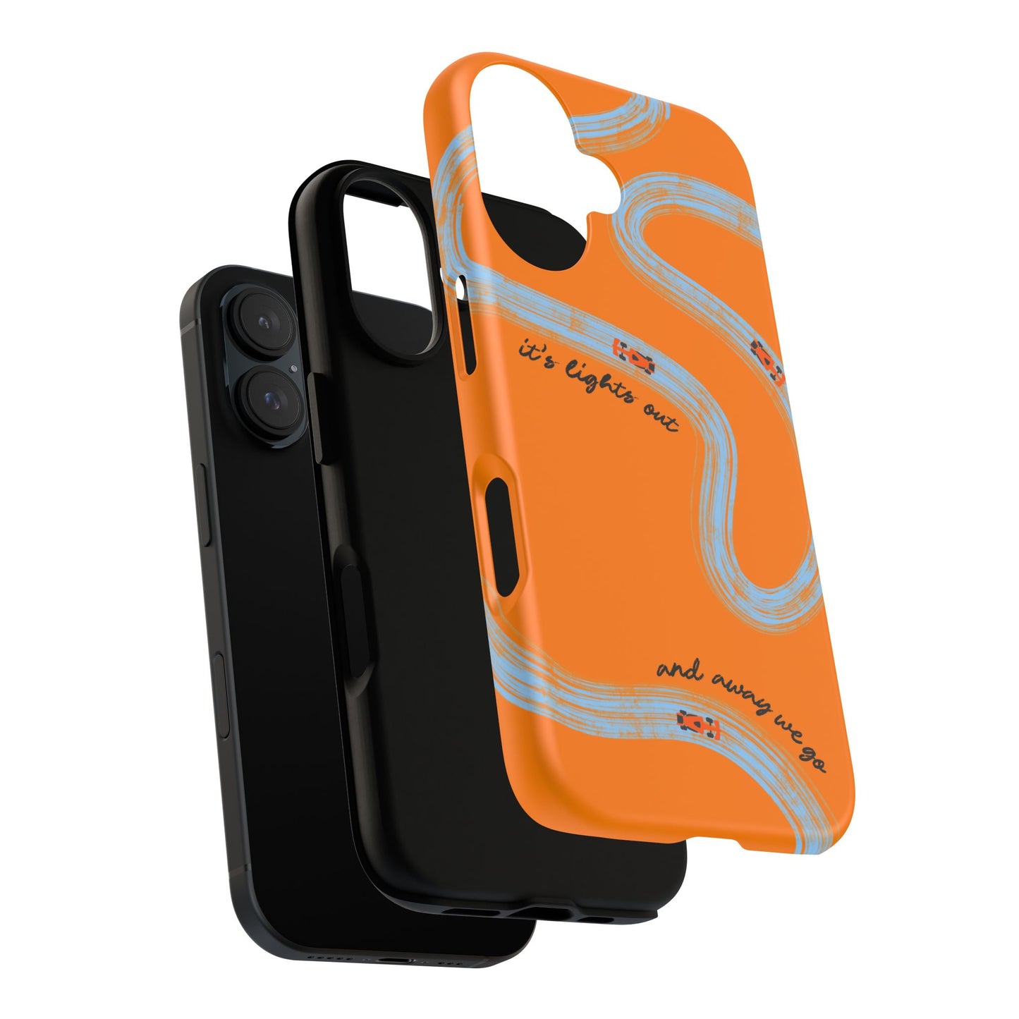 F1 Phone Case McLaren Painted "its lights out and away we go", Trendy F1 Gift, Formula 1 Gift, Cute F1 Phone Case, Phone Case