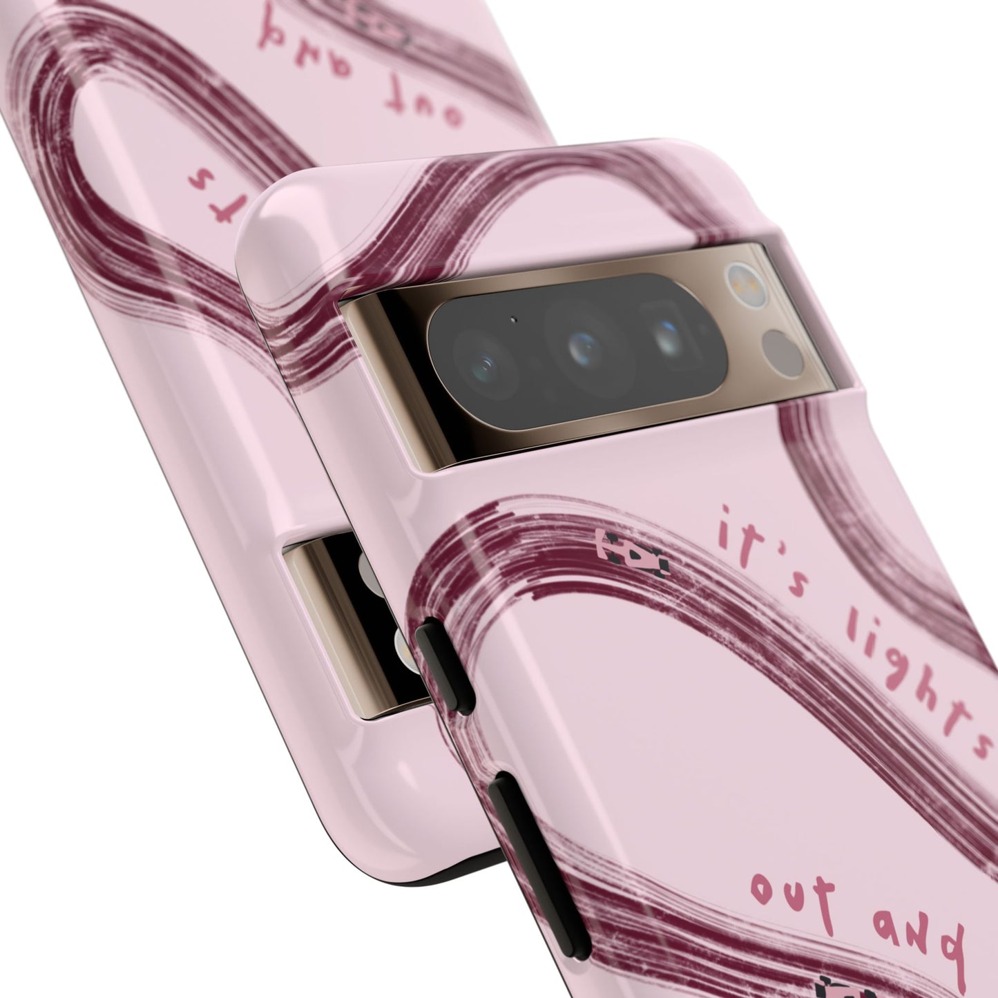 Pink Lights Out F1 Phone Case Design, Trendy F1 Gift, Formula 1 Gift, Cute F1 Phone Case, Unique Formula One Phone Case