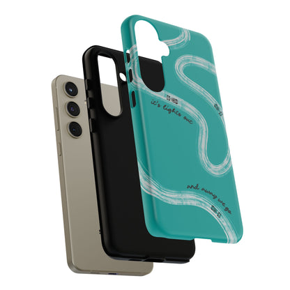 Mercedes F1 Phone Case Painted "its lights out and away we go", Trendy F1 Gift, Formula 1 Gift, Cute F1 Phone Case