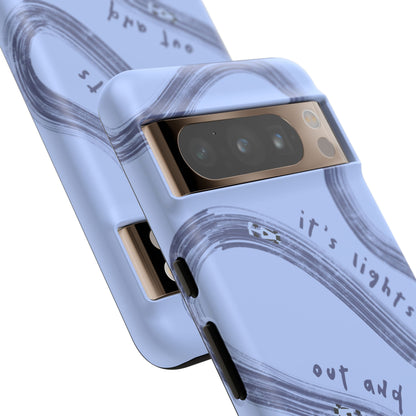 Blue Lights Out F1 Phone Case Design, Trendy F1 Gift, Formula 1 Gift, Cute F1 Phone Case, Unique Formula One Phone Case