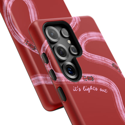 Red and Pink Lights Out F1 Phone Case Design, Trendy F1 Gift, Formula 1 Gift, Cute F1 Phone Case, Unique Formula One Phone Case