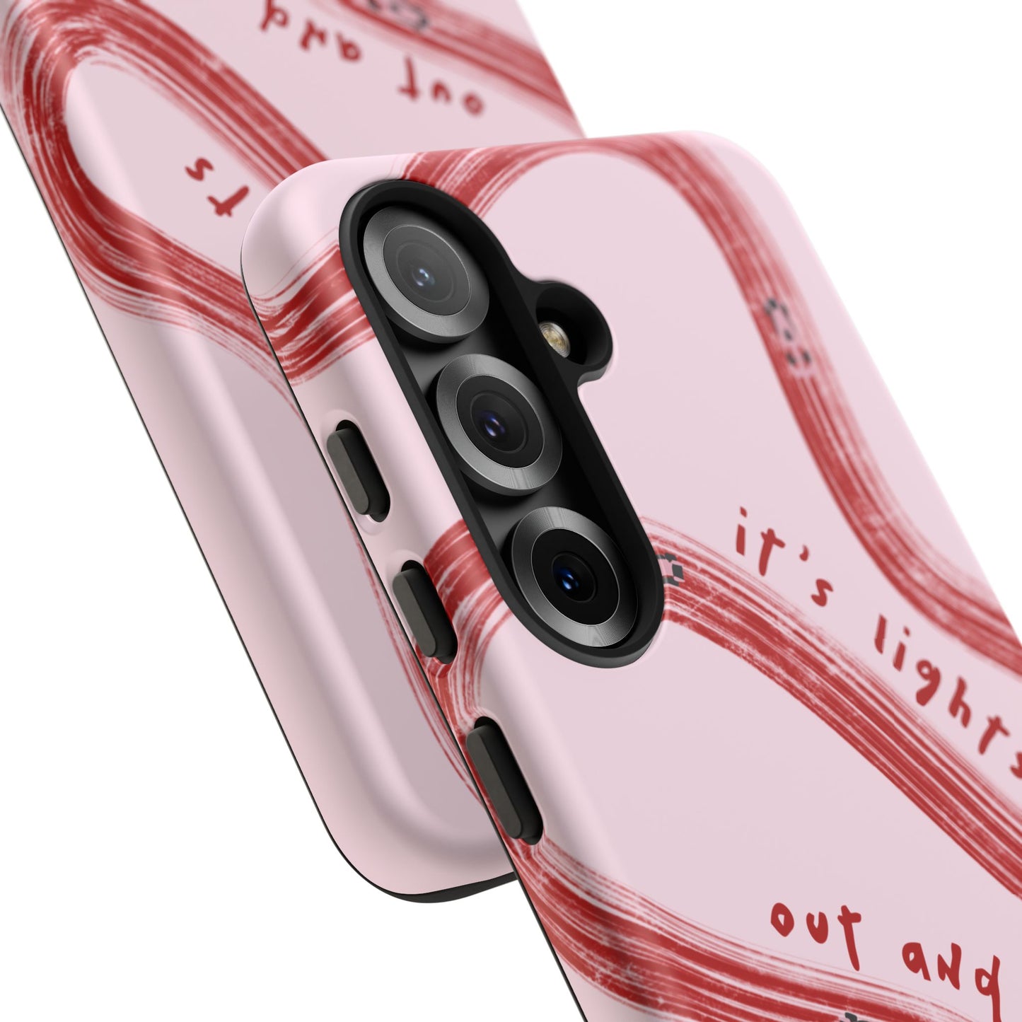 Pink and Red Lights Out F1 Phone Case Design, Trendy F1 Gift, Formula 1 Gift, Cute F1 Phone Case, Unique Formula One Phone Case