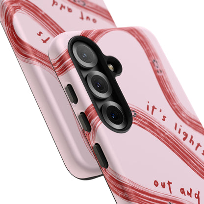 Pink and Red Lights Out F1 Phone Case Design, Trendy F1 Gift, Formula 1 Gift, Cute F1 Phone Case, Unique Formula One Phone Case