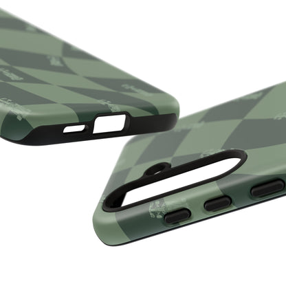 F1 Phone Case Green Checkerboard Design, Trendy F1 Gift, Formula 1 Gift, Cute F1 Phone Case, Unique Formula One Phone Case