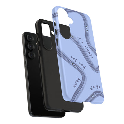 Blue Lights Out F1 Phone Case Design, Trendy F1 Gift, Formula 1 Gift, Cute F1 Phone Case, Unique Formula One Phone Case