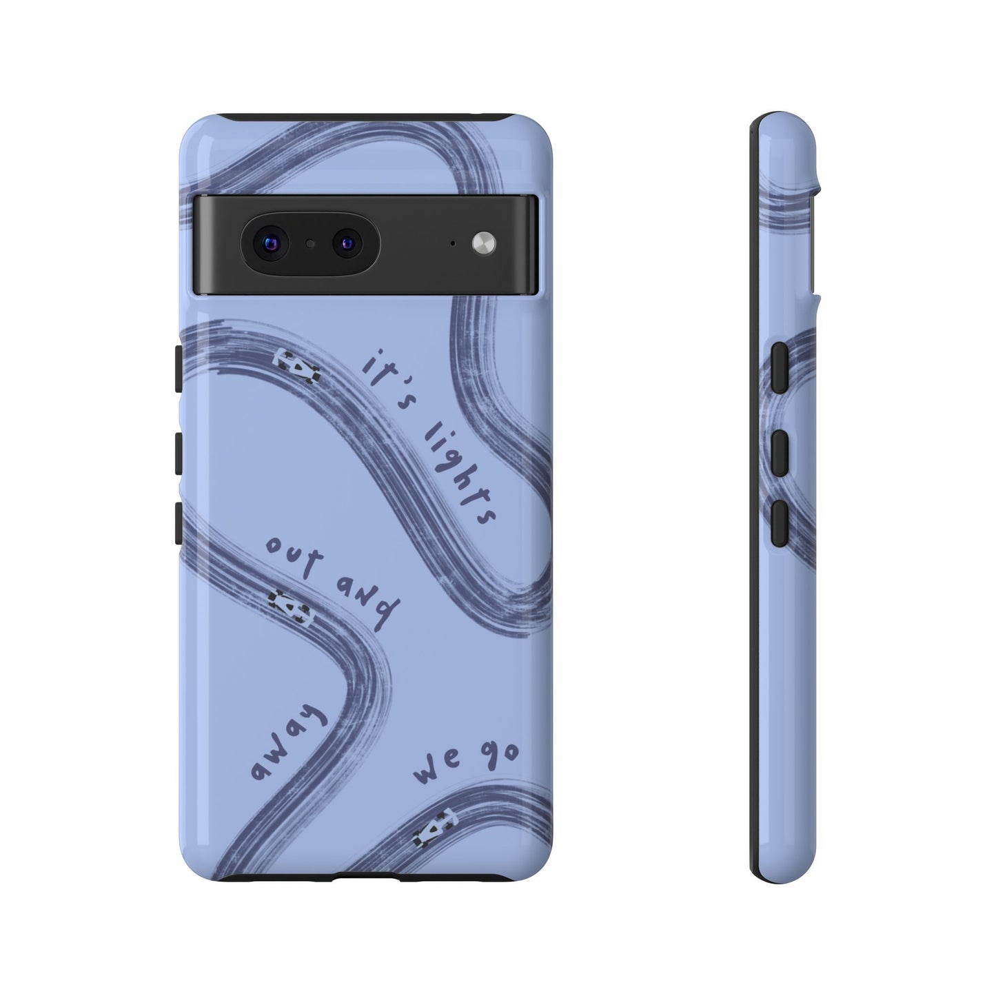 Blue Lights Out F1 Phone Case Design, Trendy F1 Gift, Formula 1 Gift, Cute F1 Phone Case, Unique Formula One Phone Case