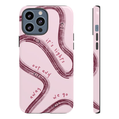 Pink Lights Out F1 Phone Case Design, Trendy F1 Gift, Formula 1 Gift, Cute F1 Phone Case, Unique Formula One Phone Case