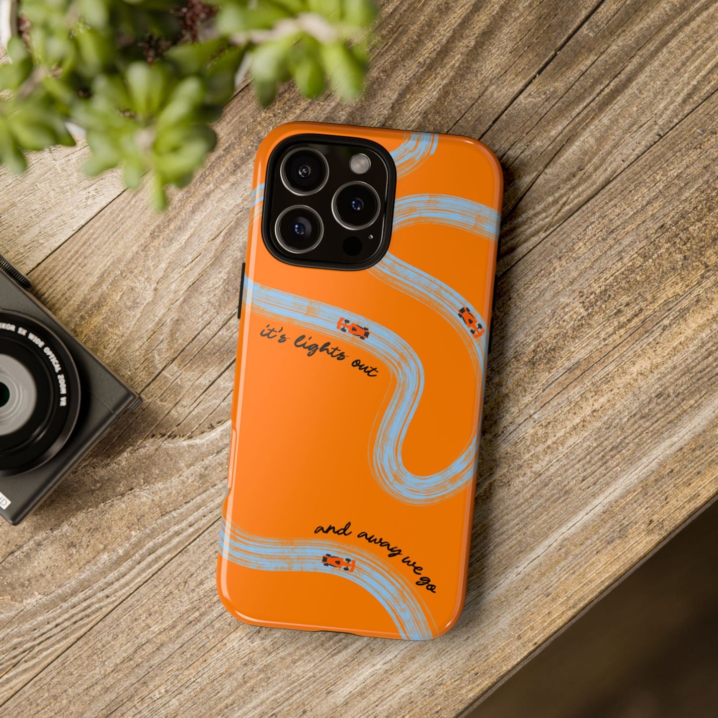 F1 Phone Case McLaren Painted "its lights out and away we go", Trendy F1 Gift, Formula 1 Gift, Cute F1 Phone Case, Phone Case