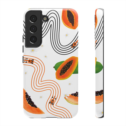 F1 McLaren and Papaya Phone Case , Trendy F1 Gift, Formula 1 Gift, Cute Fruit F1 Phone Case, Unique Phone Case