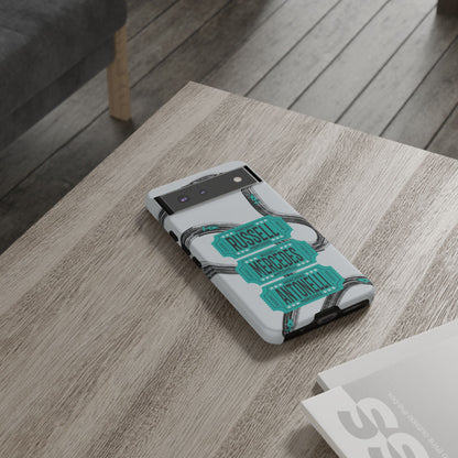 Mercedes F1 Phone Case Painted Ticket Stubs, Trendy F1 Gift, Formula 1 Gift, Cute F1 Phone Case