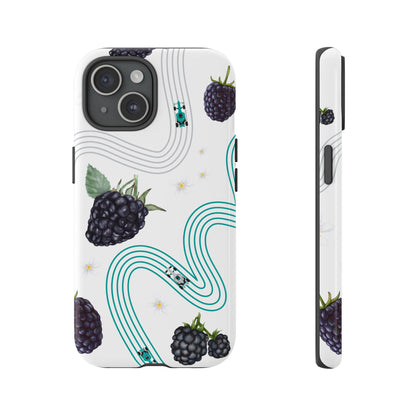 F1 Mercedes and Blackberries Phone Case , Trendy F1 Gift, Formula 1 Gift, Cute Fruit F1 Phone Case, Unique Phone Case