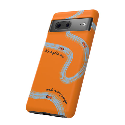 F1 Phone Case McLaren Painted "its lights out and away we go", Trendy F1 Gift, Formula 1 Gift, Cute F1 Phone Case, Phone Case