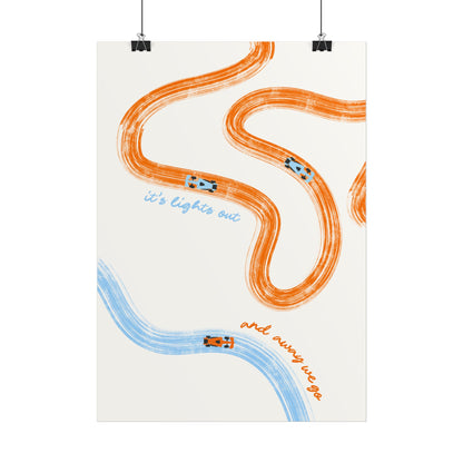 McLaren F1 Giclée Print Poster | Minimalist F1 Art - EU SIZING (Physical Print)