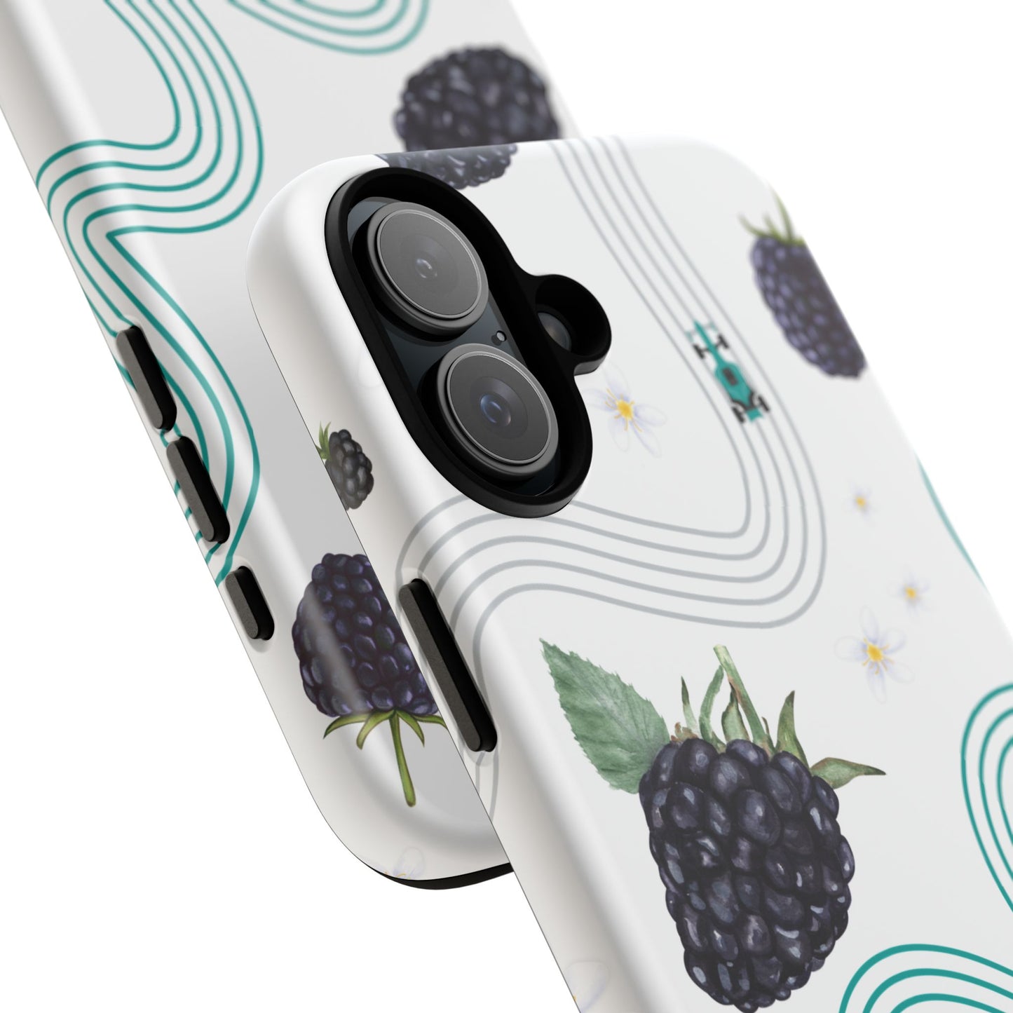 F1 Mercedes and Blackberries Phone Case , Trendy F1 Gift, Formula 1 Gift, Cute Fruit F1 Phone Case, Unique Phone Case