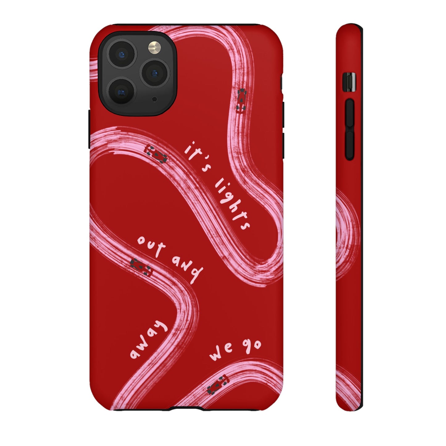 Red and Pink Lights Out F1 Phone Case Design, Trendy F1 Gift, Formula 1 Gift, Cute F1 Phone Case, Unique Formula One Phone Case