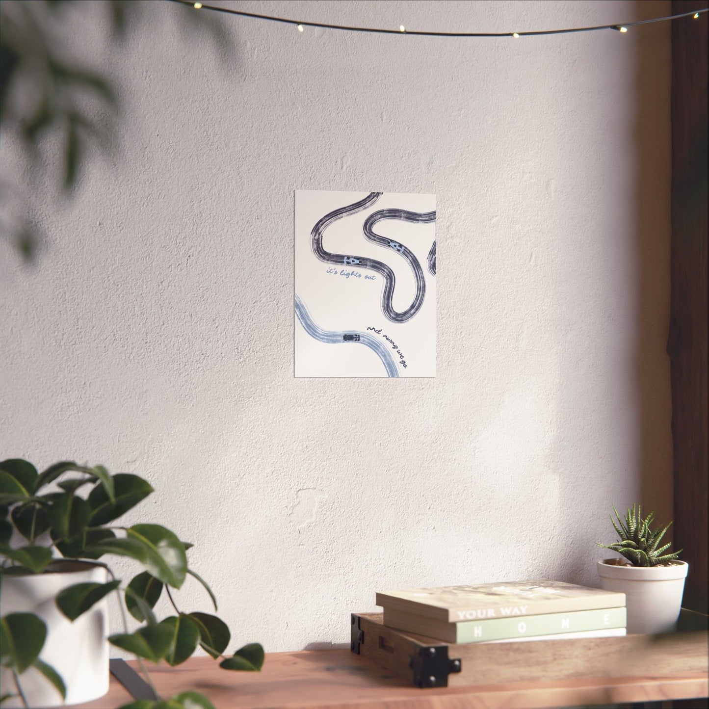 Blue F1 Matte Vertical Poster | F1 Giclée Art Print (US SIZING)