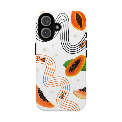 F1 McLaren and Papaya Phone Case , Trendy F1 Gift, Formula 1 Gift, Cute Fruit F1 Phone Case, Unique Phone Case