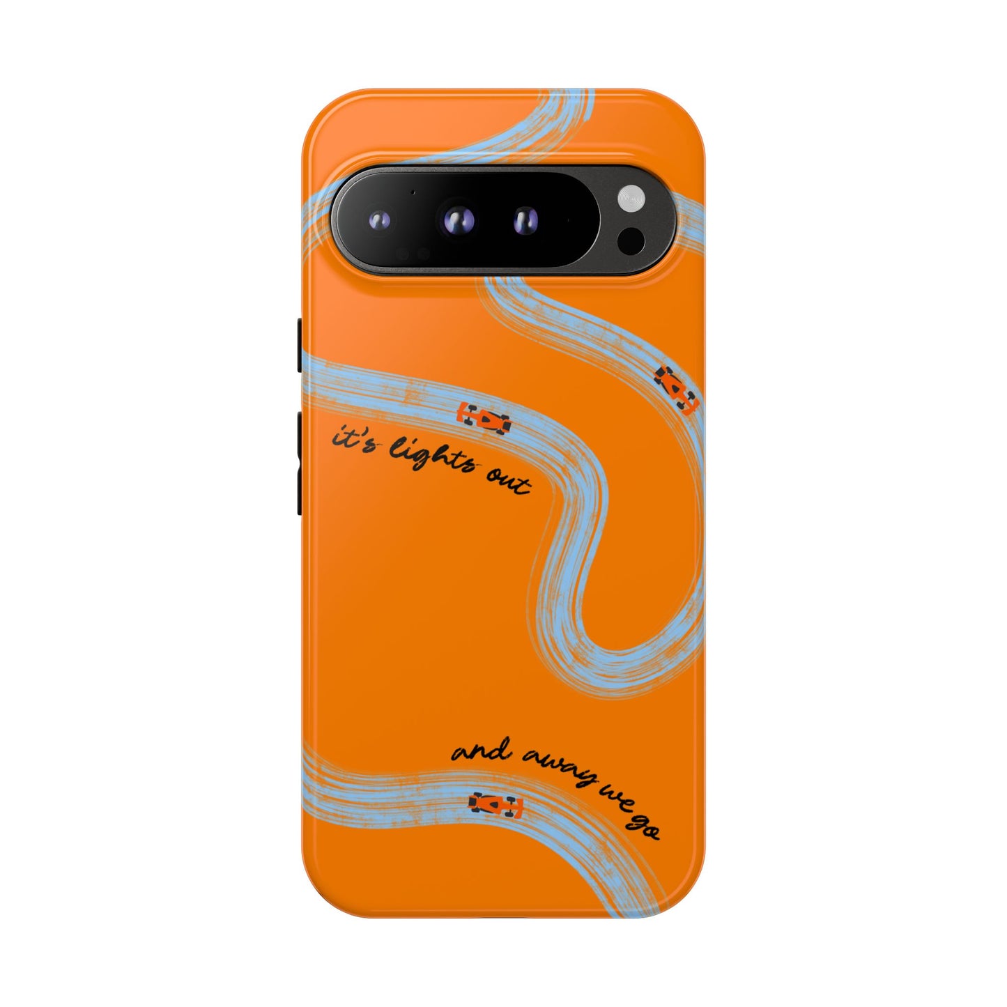 F1 Phone Case McLaren Painted "its lights out and away we go", Trendy F1 Gift, Formula 1 Gift, Cute F1 Phone Case, Phone Case