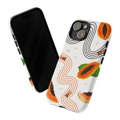 F1 McLaren and Papaya Phone Case , Trendy F1 Gift, Formula 1 Gift, Cute Fruit F1 Phone Case, Unique Phone Case