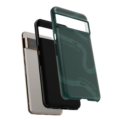 F1 Phone Case Monochrome Green Painted "its lights out and away we go", Trendy F1 Gift, Formula 1 Gift, Cute F1 Phone Case, Phone Case