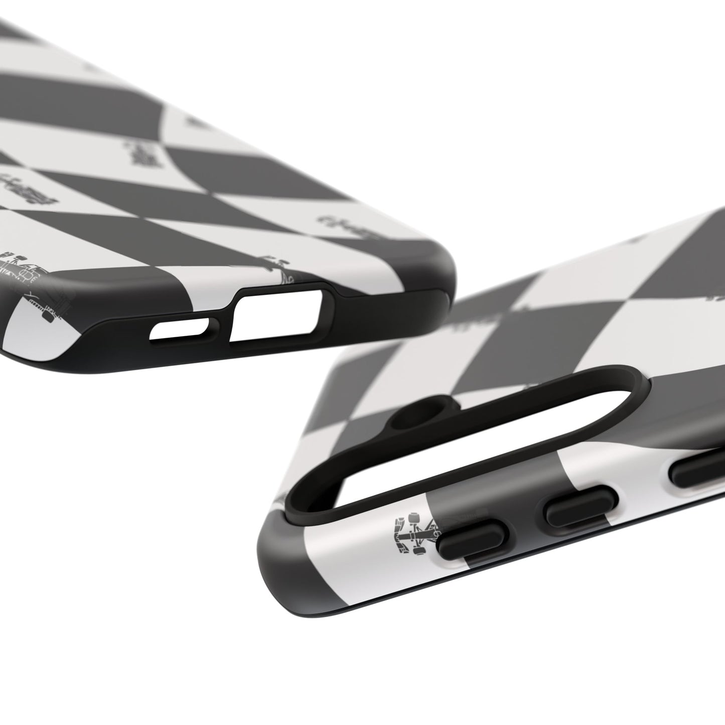 F1 Phone Case Black and White Checkered Design, Trendy F1 Gift, Formula 1 Gift, Cute F1 Phone Case, Unique Formula One Phone Case