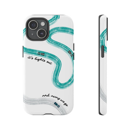 Mercedes F1 Phone Case Painted "its lights out and away we go", Trendy F1 Gift, Formula 1 Gift, Cute F1 Phone Case