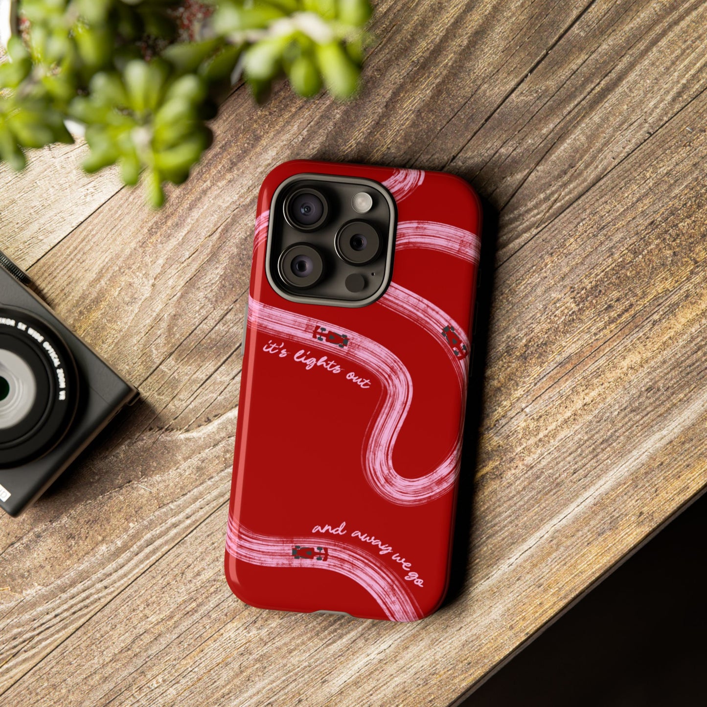 Red and Pink Lights Out F1 Phone Case Design, Trendy F1 Gift, Formula 1 Gift, Cute F1 Phone Case, Unique Formula One Phone Case
