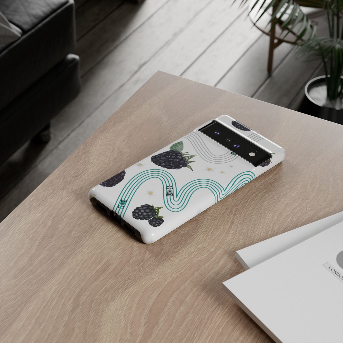 F1 Mercedes and Blackberries Phone Case , Trendy F1 Gift, Formula 1 Gift, Cute Fruit F1 Phone Case, Unique Phone Case