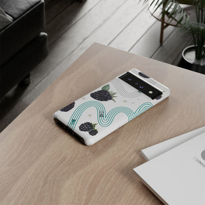 F1 Mercedes and Blackberries Phone Case , Trendy F1 Gift, Formula 1 Gift, Cute Fruit F1 Phone Case, Unique Phone Case