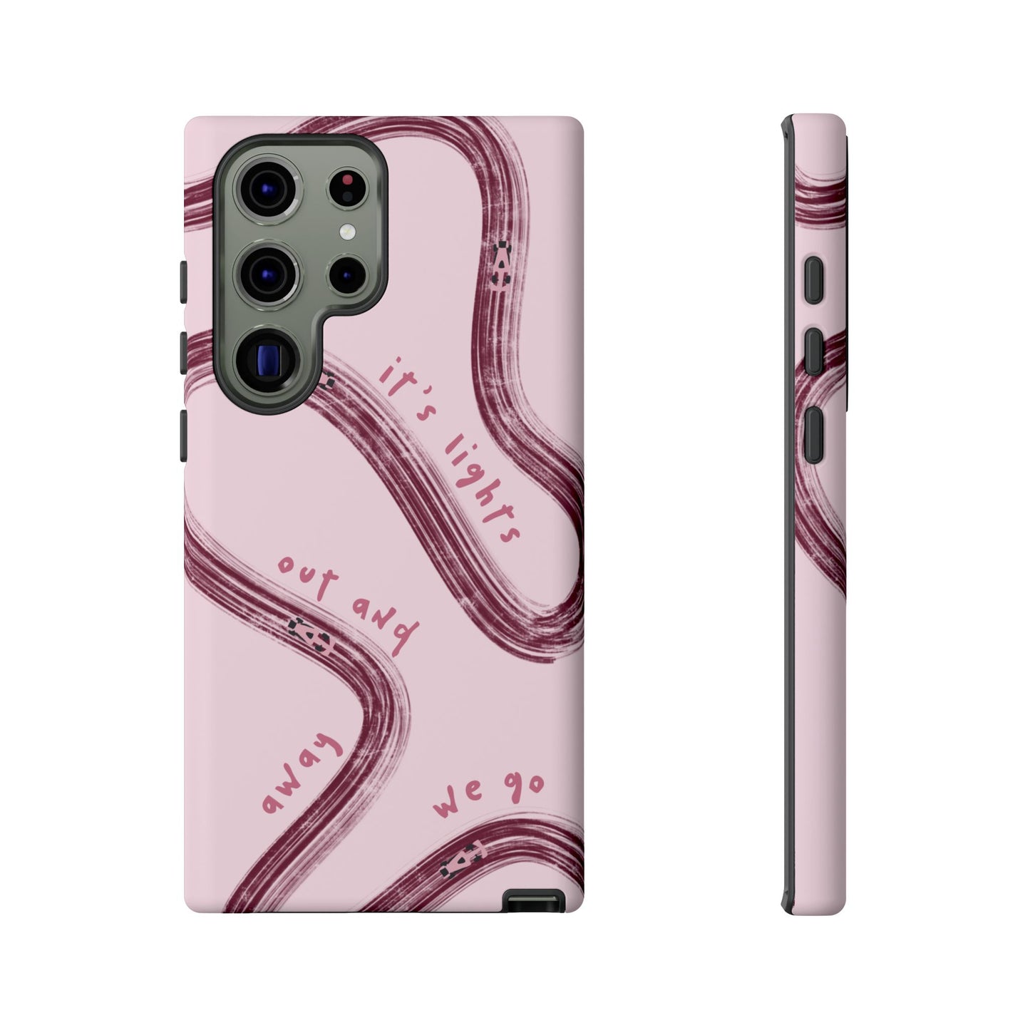 Pink Lights Out F1 Phone Case Design, Trendy F1 Gift, Formula 1 Gift, Cute F1 Phone Case, Unique Formula One Phone Case