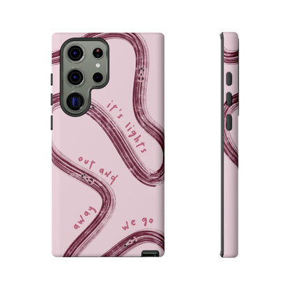 Pink Lights Out F1 Phone Case Design, Trendy F1 Gift, Formula 1 Gift, Cute F1 Phone Case, Unique Formula One Phone Case
