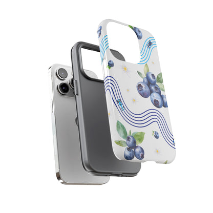 F1 Williams and Blueberries Phone Case, Trendy F1 Gift, Formula 1 Gift, Cute Fruit F1 Phone Case, Unique Phone Case