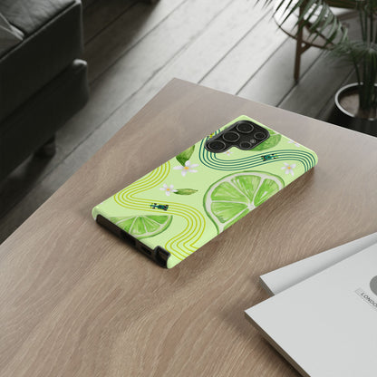 Green F1 Aston Martin and Lime Phone Case, Trendy F1 Gift, Formula 1 Gift, Cute Fruit F1 Phone Case, Unique Phone Case