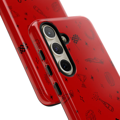 F1 Ferrari Racing Doodle "Forza Ferrari" F1 Phone Case Design