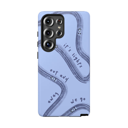 Blue Lights Out F1 Phone Case Design, Trendy F1 Gift, Formula 1 Gift, Cute F1 Phone Case, Unique Formula One Phone Case