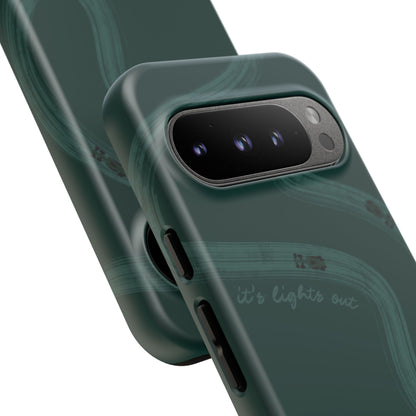 F1 Phone Case Monochrome Green Painted "its lights out and away we go", Trendy F1 Gift, Formula 1 Gift, Cute F1 Phone Case, Phone Case