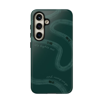 F1 Phone Case Monochrome Green Painted "its lights out and away we go", Trendy F1 Gift, Formula 1 Gift, Cute F1 Phone Case, Phone Case