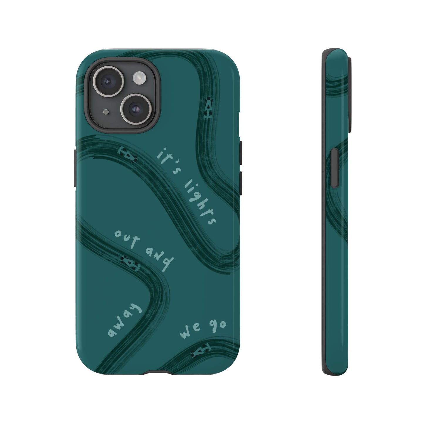 Teal Lights Out F1 Phone Case Design, Trendy F1 Gift, Formula 1 Gift, Cute F1 Phone Case, Unique Formula One Phone Case