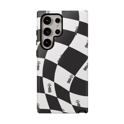 F1 Phone Case Black and White Checkered Design, Trendy F1 Gift, Formula 1 Gift, Cute F1 Phone Case, Unique Formula One Phone Case