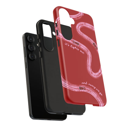 Red and Pink Lights Out F1 Phone Case Design, Trendy F1 Gift, Formula 1 Gift, Cute F1 Phone Case, Unique Formula One Phone Case